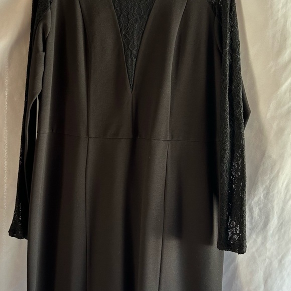 Rachel Roy Women's 'Show Your Love' Long Sleeve Lace. Dress, Black, XL - Picture 10 of 11